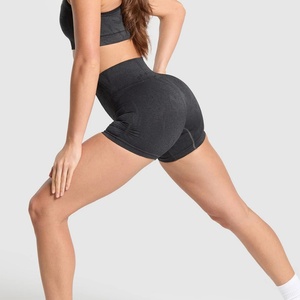 Shorts de yoga pour femmes, taille haute, amincissants, anti-rides, décontractés, fitness, prix de gros personnalisé, OEM - Product Image 1
