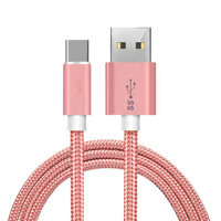 Câble USB Type-C 100W 2.0 personnalisé ultra-fin en nylon tressé flexible avec gaine TPE/PVC, charge rapide 5A pour appareil photo, ordinateur, écouteurs