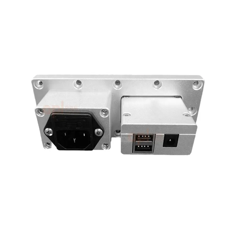 Prueba de blindaje de señal US 110V 10A 16A AC RJ45 LAN USB caja de aluminio Filtro de potencia