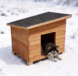 Casa de Perro de Madera Aislada para Exteriores, Resistente al Frío, para Perros Medianos y Grandes, GYDH-M-B-V24 - Product Image 2