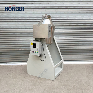 Mezclador de Doble Cono Elevado de Acero Inoxidable, Mezcladora Rotativa con Motor AC y Transmisión por Engranajes, Descarga Fácil desde la Parte Inferior para Productos Químicos, Capacidad de 500L - Product Image 6