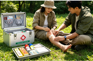 Suministros Médicos al por Mayor de Fábrica, Kits de Primeros Auxilios <span class=keywords><strong>para</strong></span> el <span class=keywords><strong>Hogar</strong></span>, Estuche Médico de Seguridad de Emergencia de Aleación de Aluminio - Product Image 6