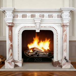 Manto de mármol independiente moderno hecho <span class=keywords><strong>a</strong></span> medida con control remoto para chimeneas en salas de estar y hoteles - Product Image 3