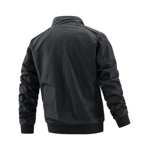 Vestes de printemps pour hommes, manteaux unis, veste décontractée à col montant pour homme, veste d'extérieur - Product Image 3