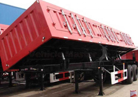 Remorque à benne latérale HYS benne latérale à essieux multiples 25 CBM 45 CBM Dumper en vente Semi-remorque