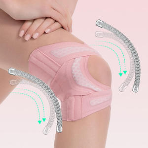 Genouillères de sport en nylon souples et élastiques, protection de la rotule absorbant les chocs pour la course à pied - Product Image 3