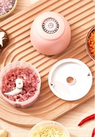 Elektrische Kleine Knoflook Persapparaat Mini Usb Opladen Knoflook Stamper Draagbare Vleesmolen Huis En Keuken Accessoires