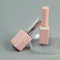 Vernis à ongles rose mat de luxe 10 ml, flacon en verre avec brosse, décoration personnalisée, motif givré sérigraphié