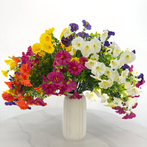 Bouquet de fleurs artificielles Ruyin en plastique PE pour la décoration intérieure et extérieure - Product Image 1