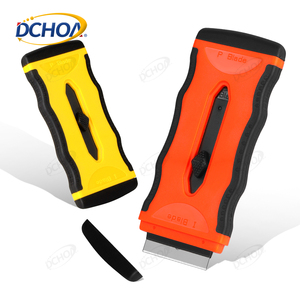 DCHOA, nueva actualización, raspador de doble cara para pegatina de coche, pintura de vidrio para ventana, 10 cuchillas de afeitar de plástico, equipo de cuidado de coche - Product Image 1