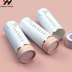 Vàng đóng dấu giấy kraft hình trụ chai thủy tinh Nước Hoa Lọ giấy tùy chỉnh Vòng bao bì hộp mỹ phẩm Ống giấy ống - Product Image 1