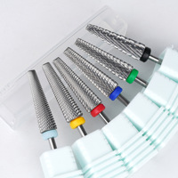 Pro Long XXF Fine 5 en 1 Forets à ongles XC Carbure de tungstène Vente en gros Outil à ongles Marque privée