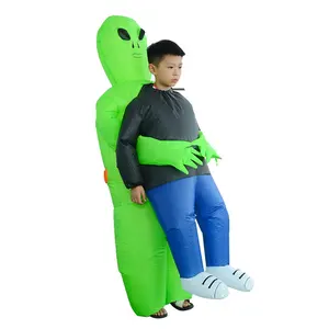 בסיטונאות alien תלבושות מכה-ילדים ליל כל הקדושים Ghost מתנפח מפלצת תלבושות מפחידים ירוק Alien קוספליי תלבושות לפוצץ Cosplay תלבושות