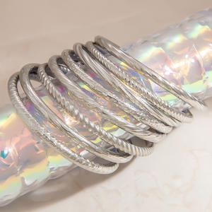 Stainless Steel Twisted Spiral <b>Bangle</b> <b>Bracelet</b> For Women Fashion Jewelry Yiwu Origin Sz61124 - Product Image 2
