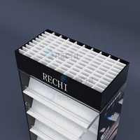 RECHI Armoire de présentation de stockage de briquet en acrylique illuminé avec Led et serrure pour briquets présentoir vitrine
