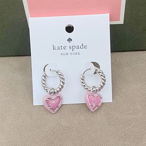 Nuevos Pendientes de Corazón Rosa Dulce y Moderno, Pendientes de Corazón en Forma de Melocotón, Elegantes y Ligeros, para Mujer - Product Image 4