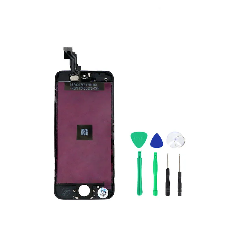 Free Tools Lcd Touch Screen Display Assembly Digitizer Replacement for iPhone5 iPhone5G iPhone5S iPhone5C iPhoneSE