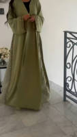 Robe maxi Abaya de luxe Mexizo avec des perles et des patchs en maille pour femmes musulmanes, mode islamique de Dubaï, robe de soirée