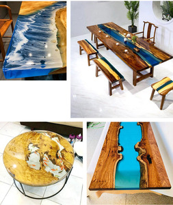 Resina marina epossidica <span class=keywords><strong>trasparente</strong></span> adesiva epoxi della resina di legno della mobilia 240kg AB - Product Image 2