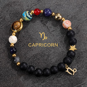 G3559, venta al por mayor, horóscopo, pulsera espiritual, piedra de cristal curativa, joyería de moda, regalo de <span class=keywords><strong>pareja</strong></span>, 12 signos del zodiaco, pulsera con cuentas - Product Image 6