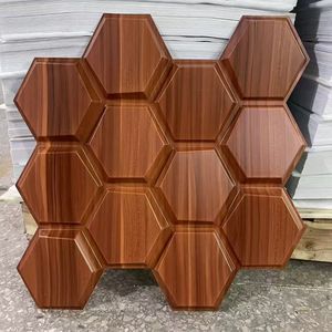 Design de mode 500*500mm Taille PVC Papier Peint Autocollant Salon Intérieur Art Décoration Pvc 3d Panneaux Muraux Blanc Paillettes - Product Image 5