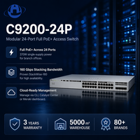 Commutateur réseau d'entreprise géré Original C9200-24P 24 ports Full PoE+ avec uplink modulaire StackWise-160