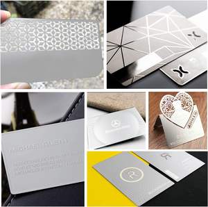 חריטת לייזר אלומיניום כרטיס מתכת ריק מתנת עסקים יוקרה כרטיס מתכת ביקור כרטיס מתכתי - Product Image 5