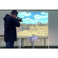 Système de tir en salle : simulateur interactif de projection laser, jeu réaliste de tir au pistolet pour centres de divertissement adultes