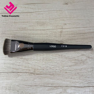 Yalina Premium nuovo stile cosmetico nero manico in legno Set di pennelli per il trucco di capra su misura per <span class=keywords><strong>le</strong></span> donne della signora - Product Image 4
