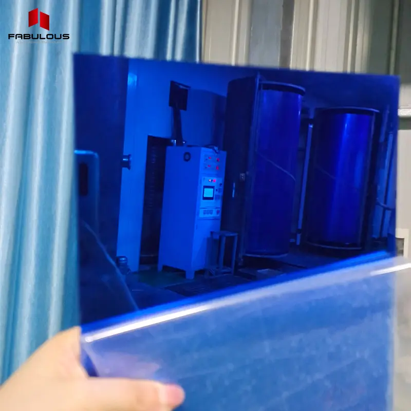 Заводские Светоотражающие синие акриловые панели skylight 3 мм односторонние Пластиковые акриловые зеркальные листы