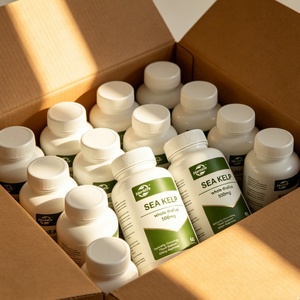 Cápsulas y Tabletas de Extracto de Algas Marinas con Yodo Natural, Venta al Por Mayor de Fábrica, OEM ODM, Favorece la Función Saludable de la Tiroides, Suplemento de Algas Marinas - Product Image 3