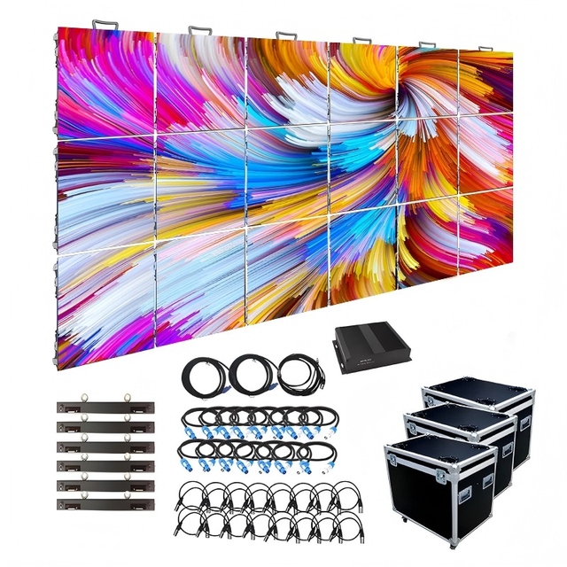 P2.6 P2.9 P3.91 Turnkey Led Video Wall System Package Indoor Outdoor Rental Display Exhibition Stage Led Screen