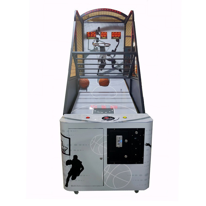 Amusement Dual Basketball Hoop Indoor Arcade Commercial Folding Pop Shot Basketball Game Machine English 2 1 Year KUBIXION