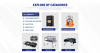 Barbecue à gaz encastrable avec brûleurs en acier inoxydable, design moderne, 66000 BTU, allumage piézoélectrique et dispositif de sécurité - Utilisation en extérieur pour les restaurants