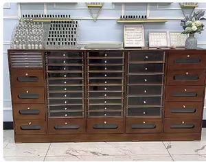 Solid Wood Vintage Nail Art Display <b>Cabinet</b>, Nail Polish <b>Storage</b> <b>Cabinet</b>, and Nail Polish <b>Storage</b> <b>Cabinet</b> - Product Image 4