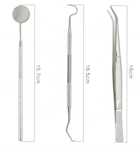 Strumento dentale IDO 3 pettorali Kit igiene dentale rimozione placca e tartaro, togling, bilancia dentale per denti con specchietto per bocca - Product Image 3