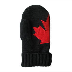 Akrilik örme özel Logo Polar Polar astar eldivenler kanada akçaağaç yaprağı eldiven - Product Image 2