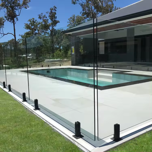 Nhà máy trực tiếp màu đen Glass Spigot thép không gỉ hồ bơi ngoài trời hàng rào sàn tường lan can cầu thang DIY tay vịn lan can - Product Image 6