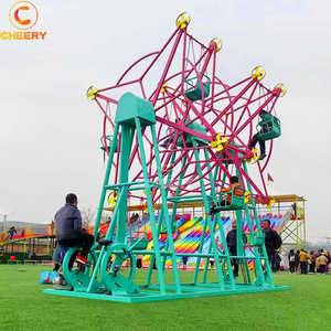 Spot scénique parc aire de jeux équipement d'amusement panier suspendu rotatif grande roue heureuse non alimentée avec pédale - Product Image 5