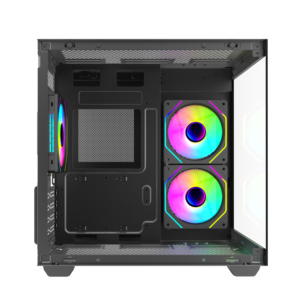 Gabinete de PC de Torre Media con Cristal Lateral Curvo, Blanco, para Juegos, Compatible con Placas Base M-ATX, Refrigeración para Computadoras de Juego - Product Image 4