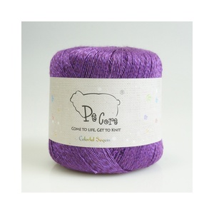 2024 Phổ Biến Hot Bán Linen Lụa Sequin Tay Đan Chủ Đề Cho Mùa Xuân Mùa Hè Tái Chế Melange Sợi Nhuộm Cho Dệt - Product Image 5