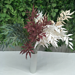 Hojas de Sauce Artificiales al por Mayor, Coloridas y Largas, Ramas de 90 cm para Decoración, Hojas Verdes para Bodas - Product Image 3