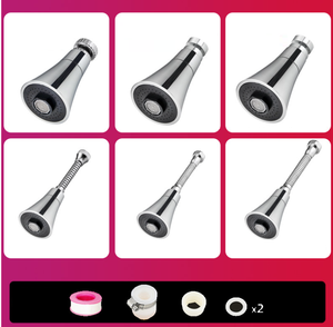 <strong>4</strong>-Function 1/2-<strong>Inch</strong> Kitchen <strong>Faucet</strong> <strong>Sprayer</strong> Pull-Out Replacement Part Brushed Nickel ABS <strong>Faucet</strong> Head Accessory for <strong>Faucet</strong> - Product Image 2