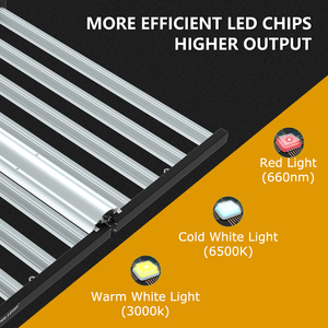 ไฟแอลอีดีเติบโต8บาร์สำหรับซัมซุง LM301B 301ชั่วโมงสีแดง660nm ผลผลิตสูง1000วัตต์แสงเติบโตเต็มสเปกตรัมจากอเมริกา - Product Image 4