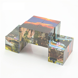 Cubo Mágico Giratorio Personalizado, Cubo de Fotos Plegable DIY para <span class=keywords><strong>Regalos</strong></span> <span class=keywords><strong>Publicitarios</strong></span> - Product Image 1