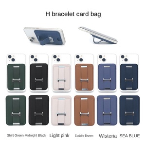 Custodia a Portafoglio Magnetica Invisibile in PU <span class=keywords><strong>San</strong></span> Kole per Serie iPhone con Design H-Clap e Braccialetto per Cellulare - Product Image 2