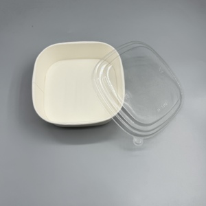 Tazón de papel kraft biodegradable de pared simple o doble con revestimiento de PE PLA para ensalada, sopa, fideos, tazón desechable para alimentos - Product Image 5
