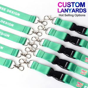 High Quality Bulk Cheap Custom <b>Polyester</b> Blank Logo Personalized <b>Lanyard</b> With Metal Clip - Product Image 2