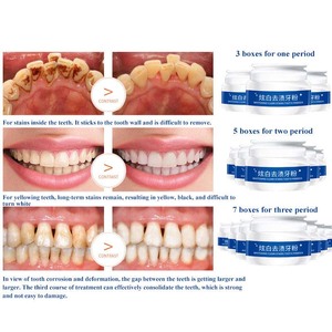 Polvere sbiancante per la pulizia dei <span class=keywords><strong>denti</strong></span>, decomponimento dei pigmenti, rimozione del tartaro, protezione dei <span class=keywords><strong>denti</strong></span>, alito rinfrescante, non tossico, 30g - Product Image 4