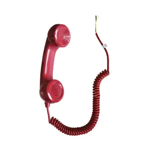 Flame Resistant Plastic Retro Red Outdoor Fireman Telephone Handset